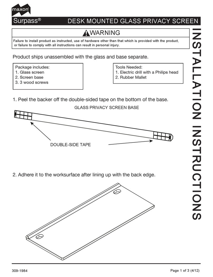 Maxon Surpass installation instructions Maxon Surpass installation instructions