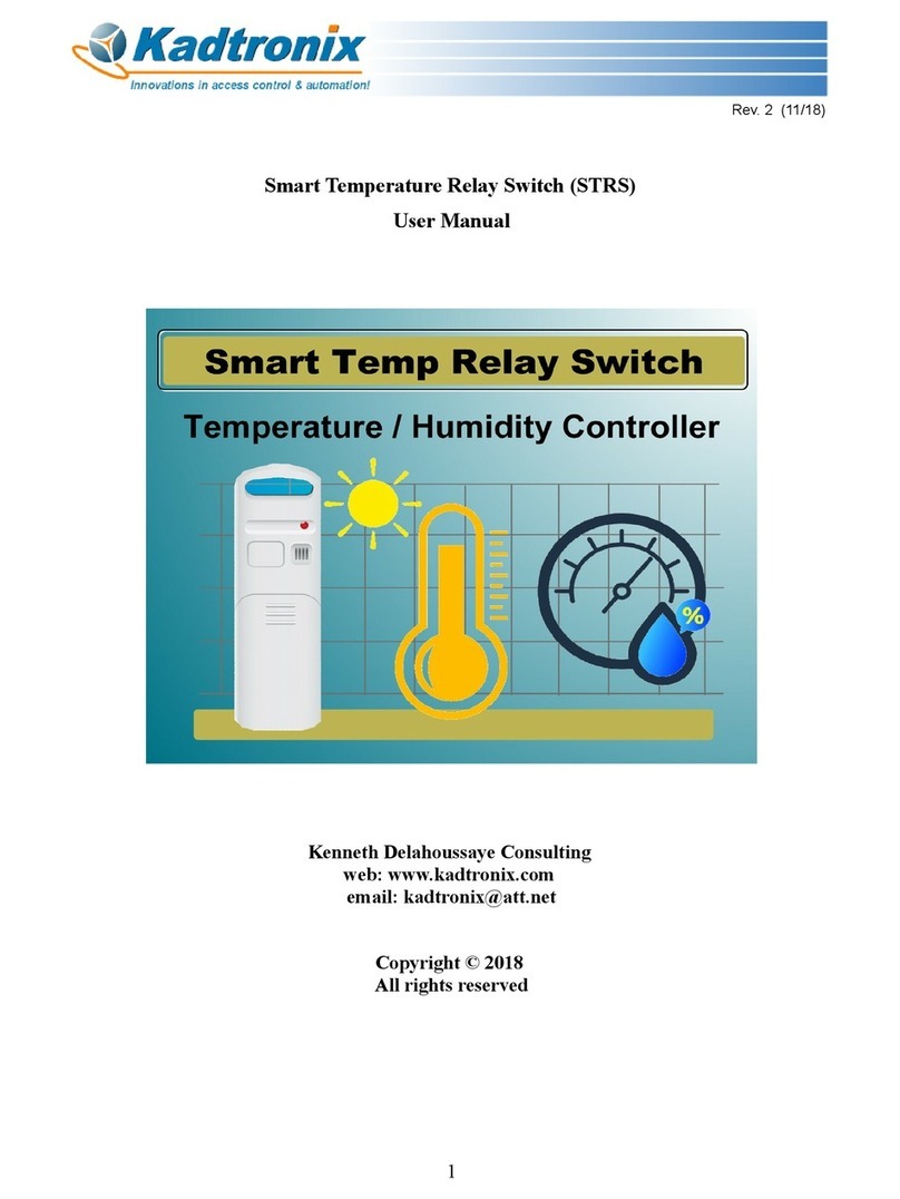 Kadtronix Smart Temperature Relay Switch user manual
