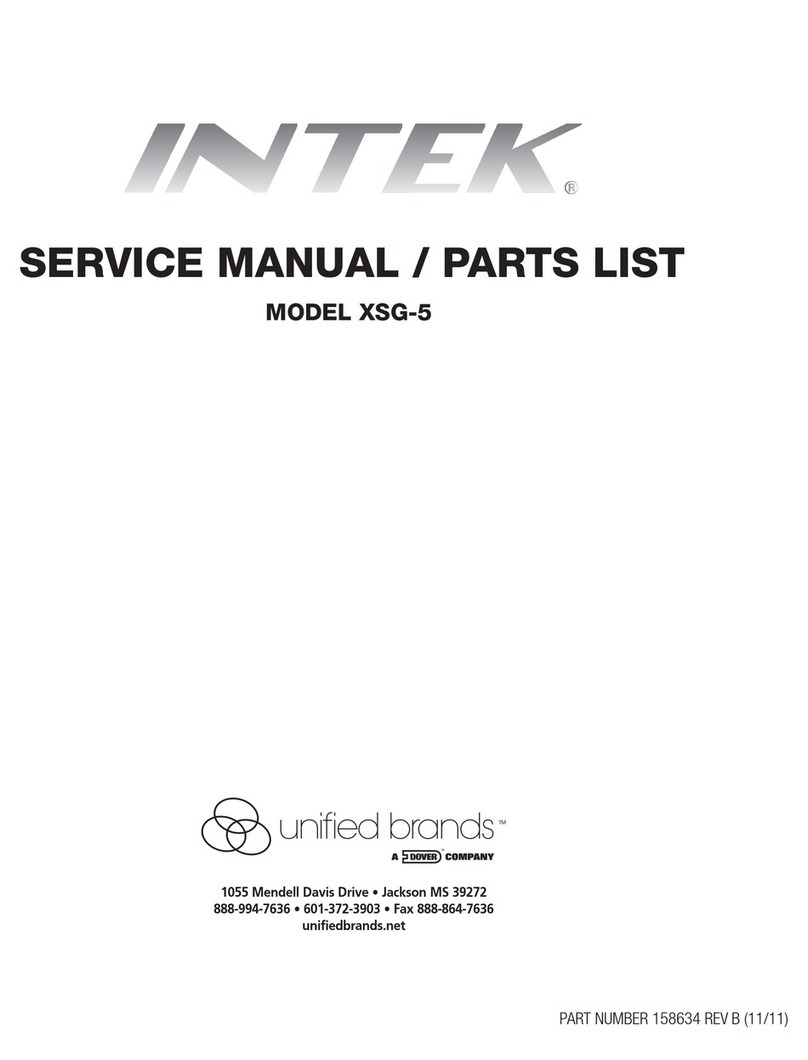 Intek XSG-5 Service manual & parts list