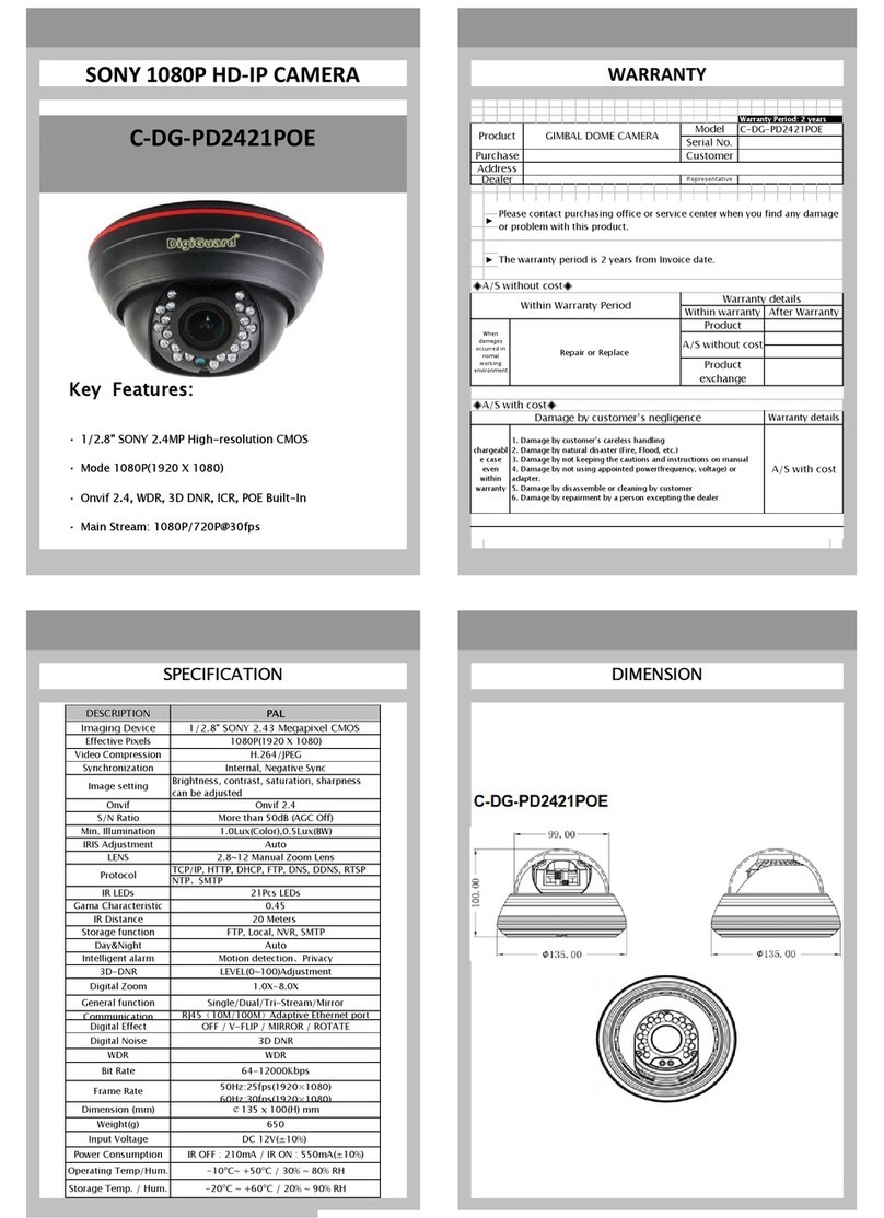 Digiguard C-DG-PD2421POE User manual