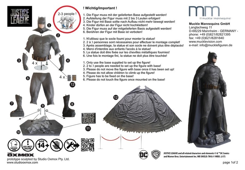Muckle Mannequins justice league series User manual Muckle Mannequins justice league series User manual