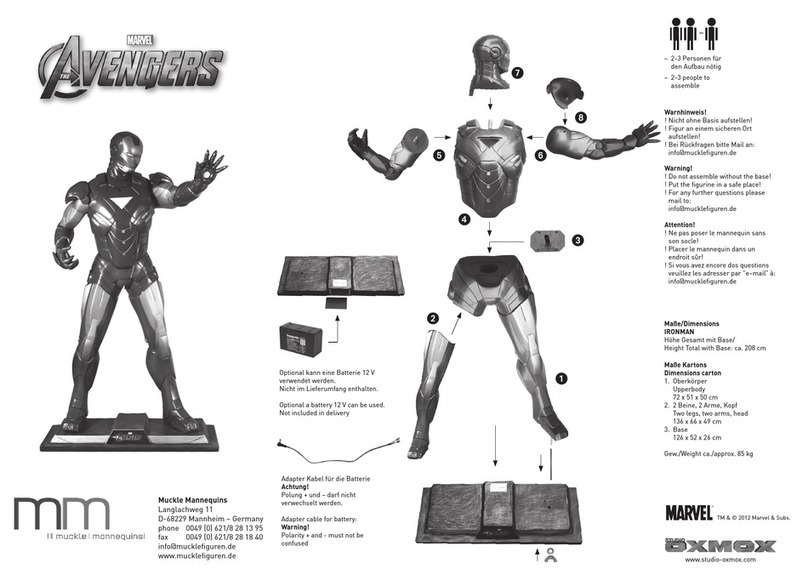 Muckle Mannequins ironman User manual