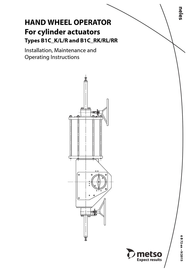 Neles B1C K installtion, maintenance and operating instructions