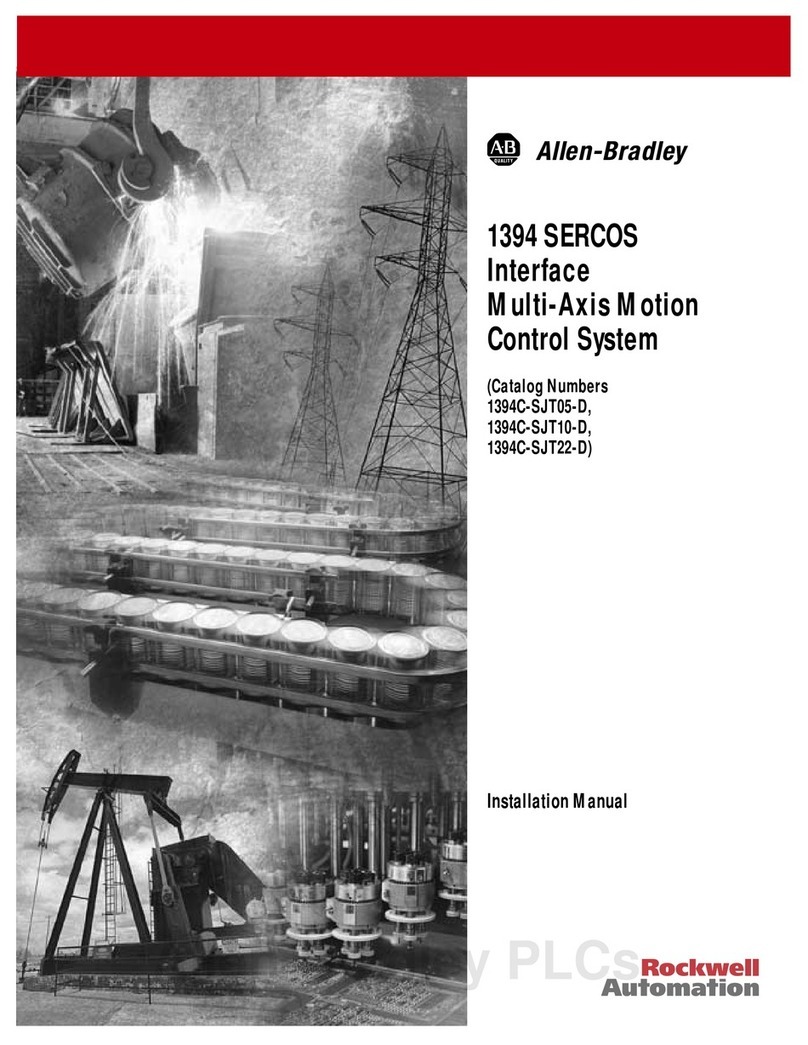 Allen-Bradley 1394 SERCOS installation manual Allen-Bradley 1394 SERCOS installation manual