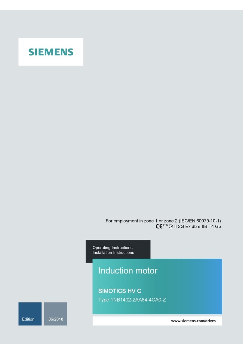Siemens SIMOTICS HV C User manual Siemens SIMOTICS HV C User manual