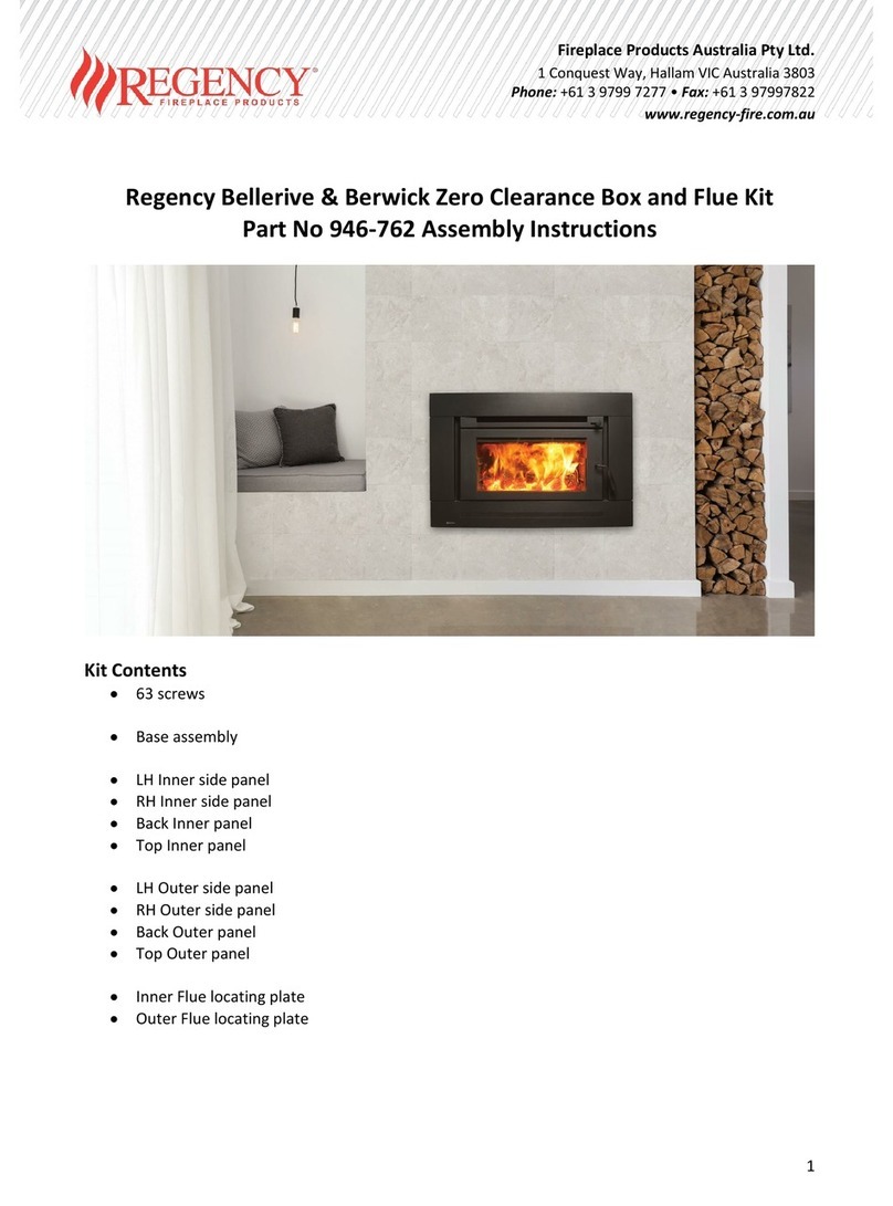 Regency Bellerive I200B-1 User manual