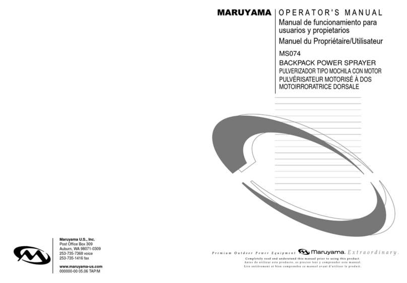 Maruyama MS074 Operator's manual