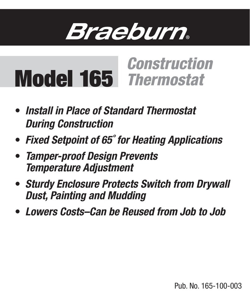 Braeburn 165 User manual Braeburn 165 User manual