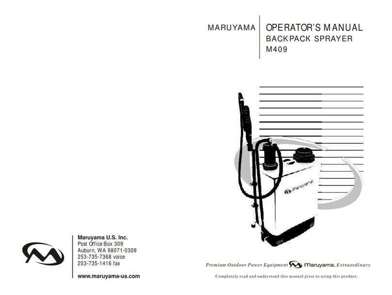 Maruyama M409 Operator's manual Maruyama M409 Operator's manual