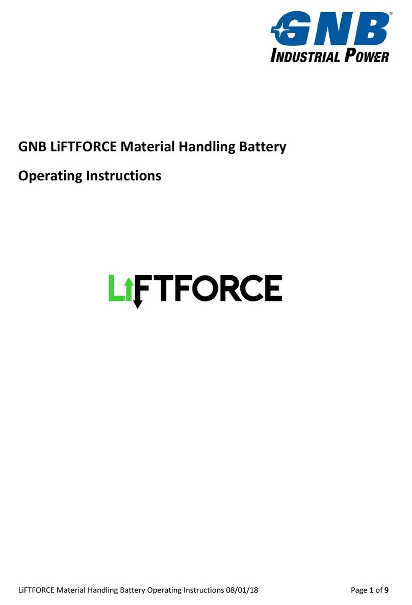 GNB LiftForce operating instructions