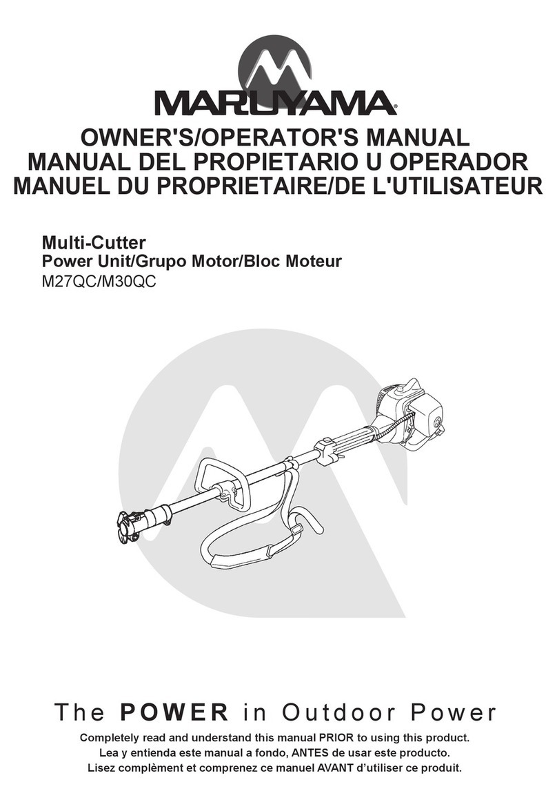 Maruyama M27QC Owner's/operator's manual