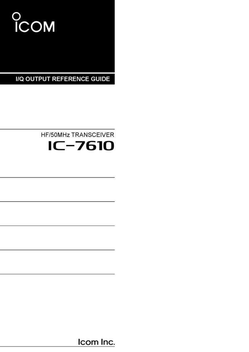 Icom IC-7610 reference guide