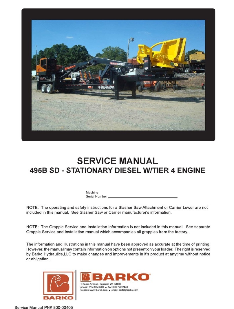 Barko Hydraulics 495B SD User manual