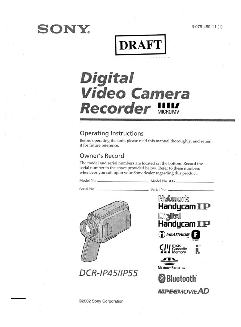 Sony DCR-IP45 - Micromv Digital Camcorder User manual