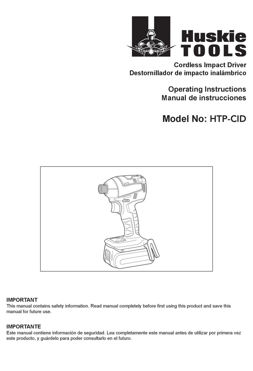 Huskie Tools HTP-CID operating instructions