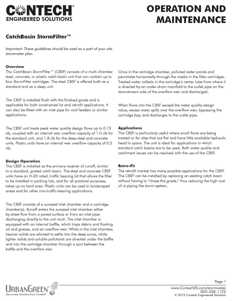 Contech CatchBasin StormFilter Installation guide