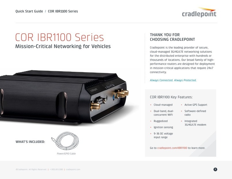 Cradlepoint COR IBR1100 series User manual