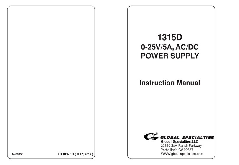 Global Specialties 1315D instruction manual