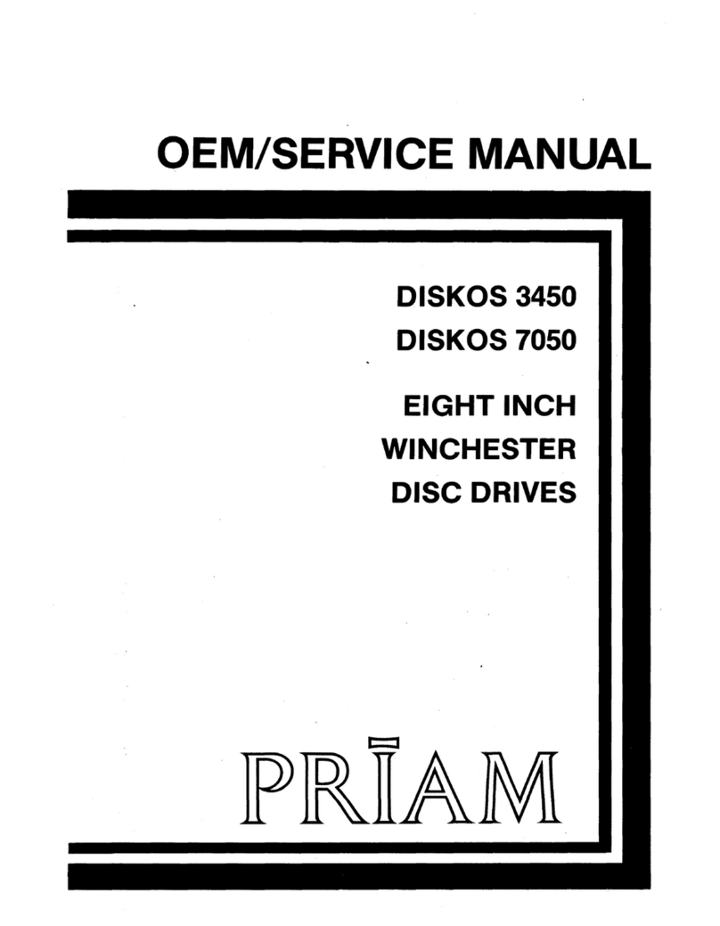 PRIAM DISKOS 3450 Service manual