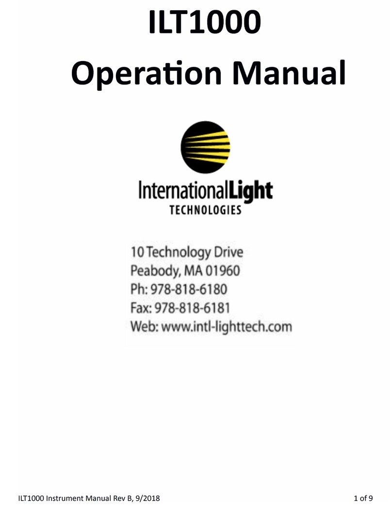 International Light Technologies ILT1000 User manual