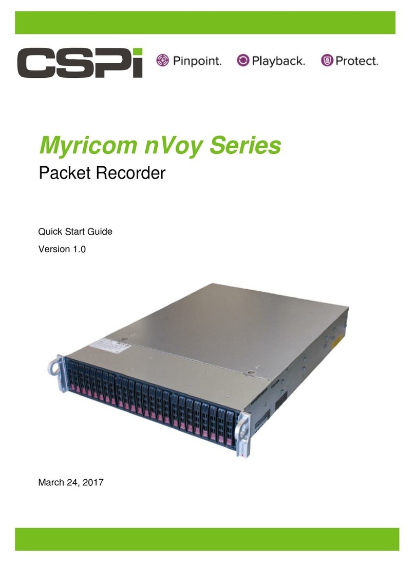 CSPi Myricom nVoy Series quick start guide