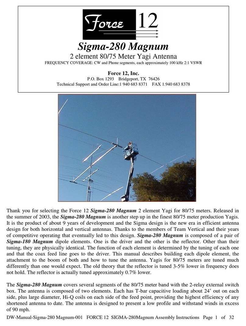Force 12 Sigma-280 Magnum Assembly instructions