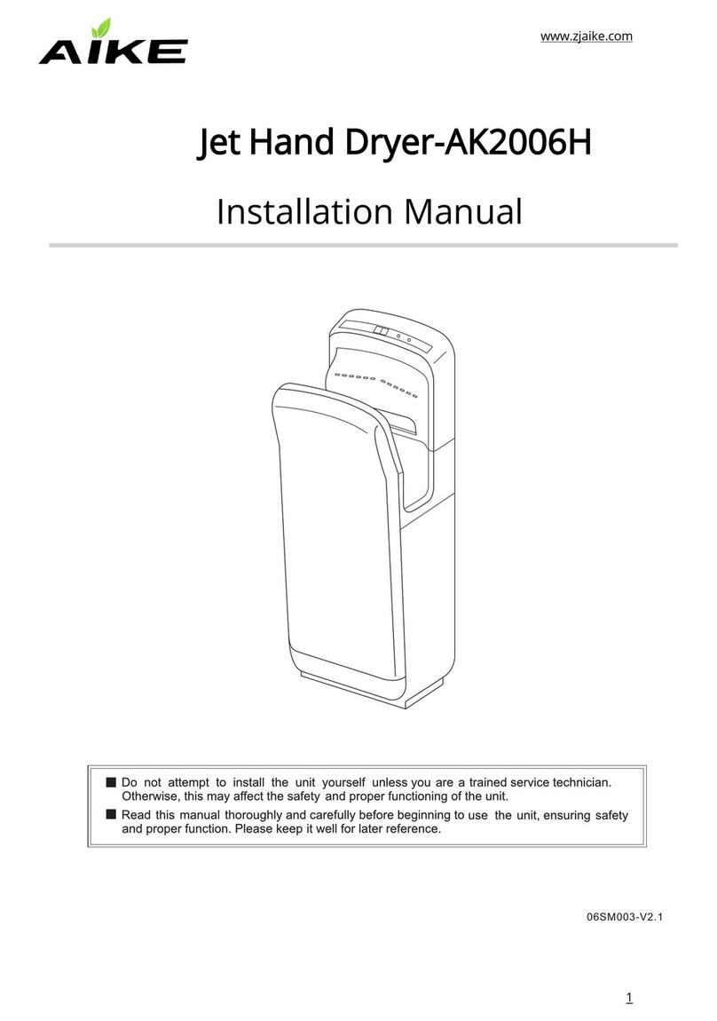 Aike AK2006H installation manual Aike AK2006H installation manual