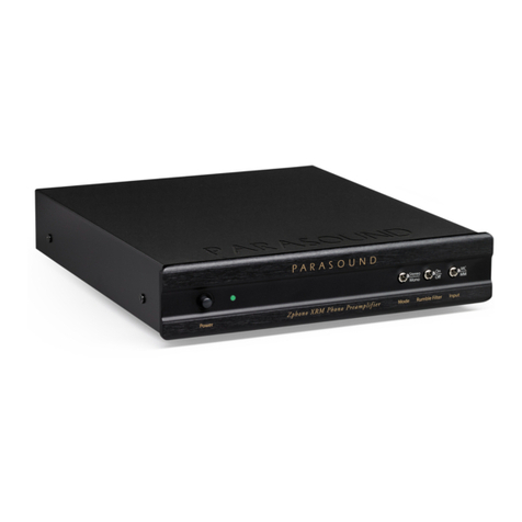 Parasound Zphono XRM User manual