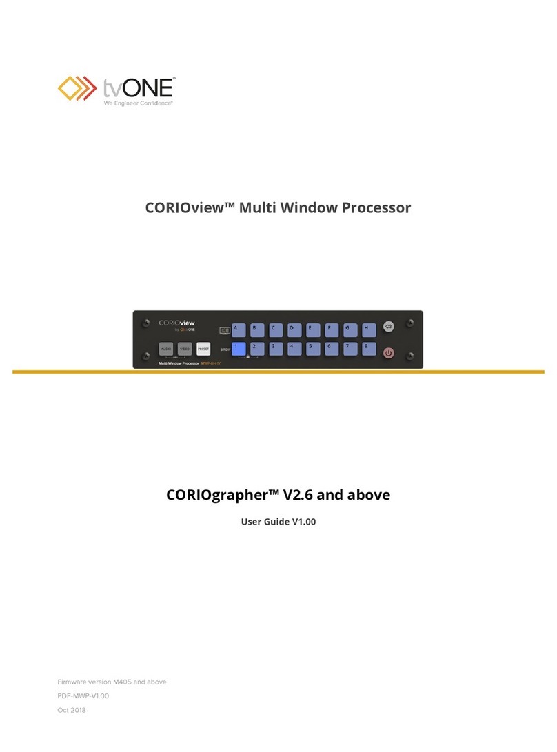 TV One CORIOview user guide