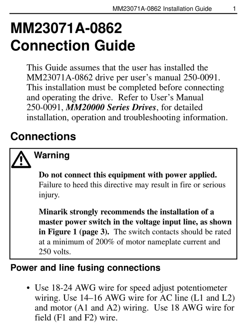Minarik MM20000 Series installation guide