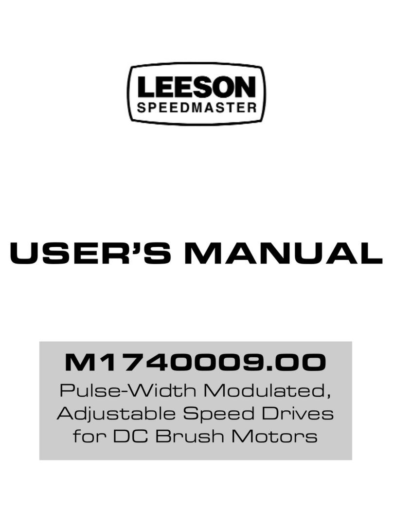 Leeson M1740009.OO User manual