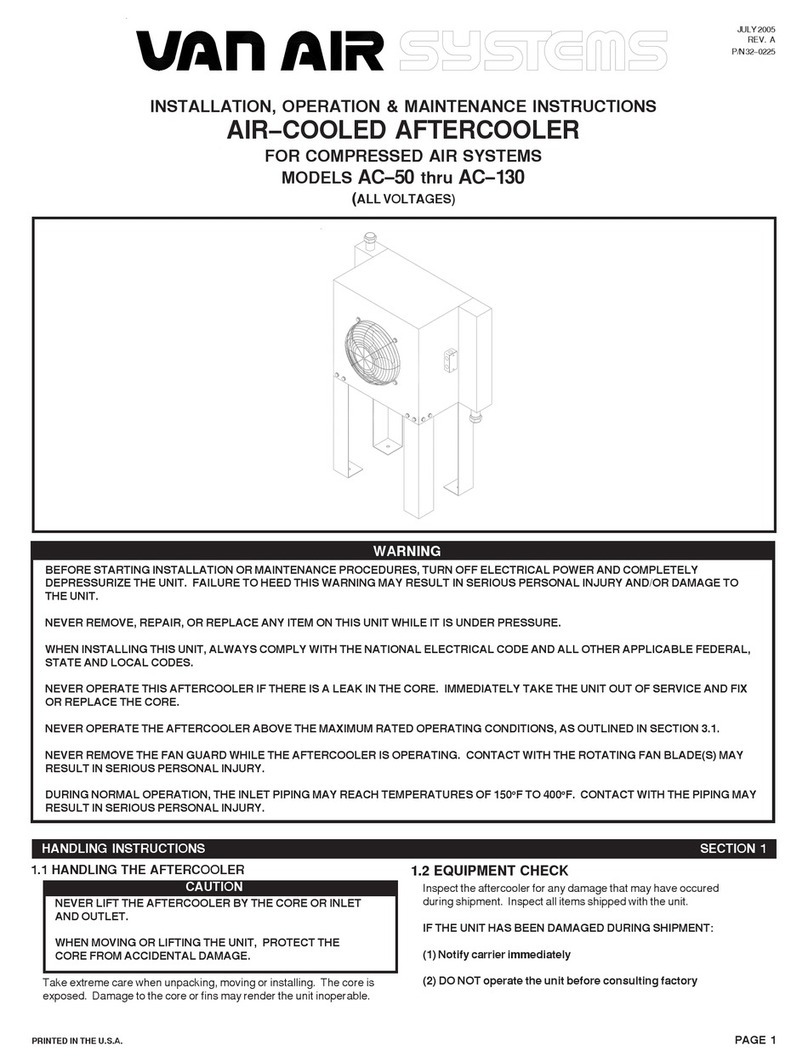 Van Air Systems AC-50 Owner's manual