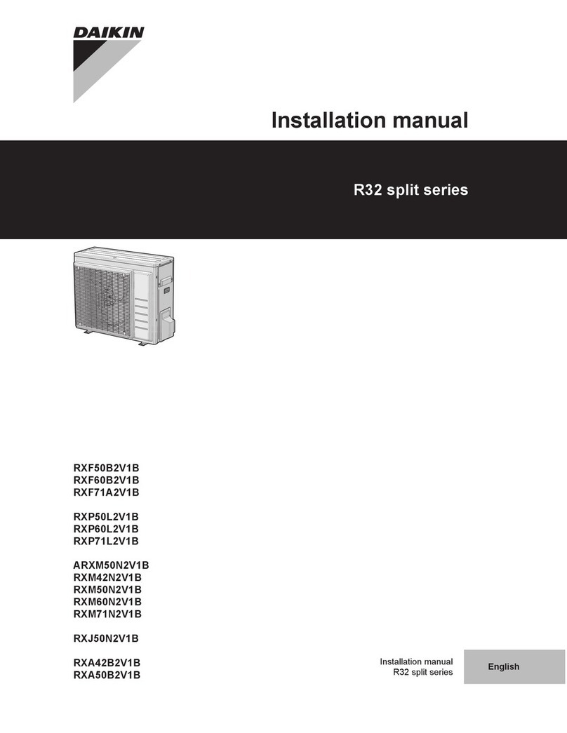 Daikin R32 Split Series User manual Daikin R32 Split Series User manual