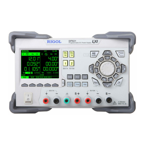 Rigol DP800 Series User manual