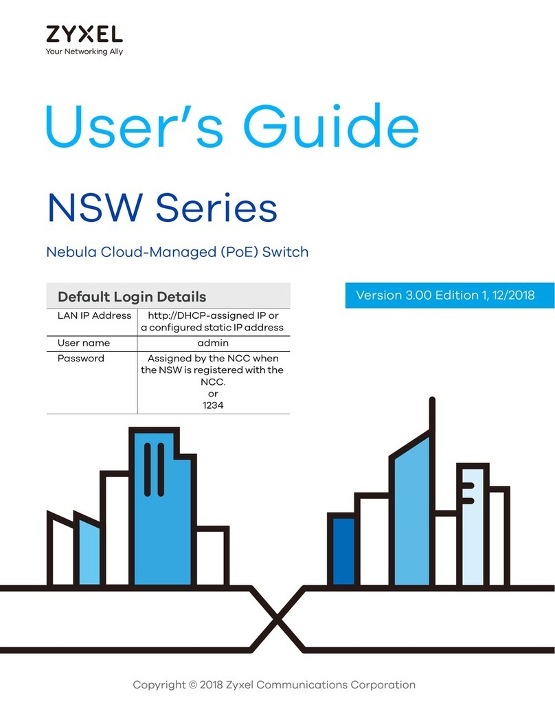 ZyXEL Communications NSW Series user guide