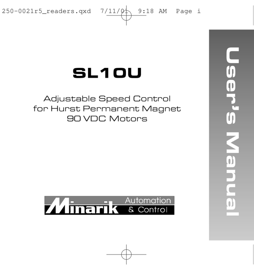 Minarik SL10U User manual