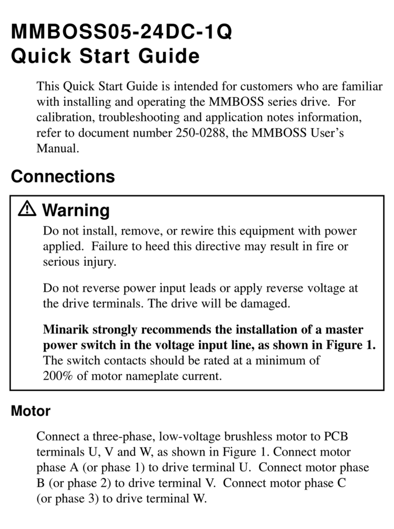 Minarik MMBOSS Series quick start guide