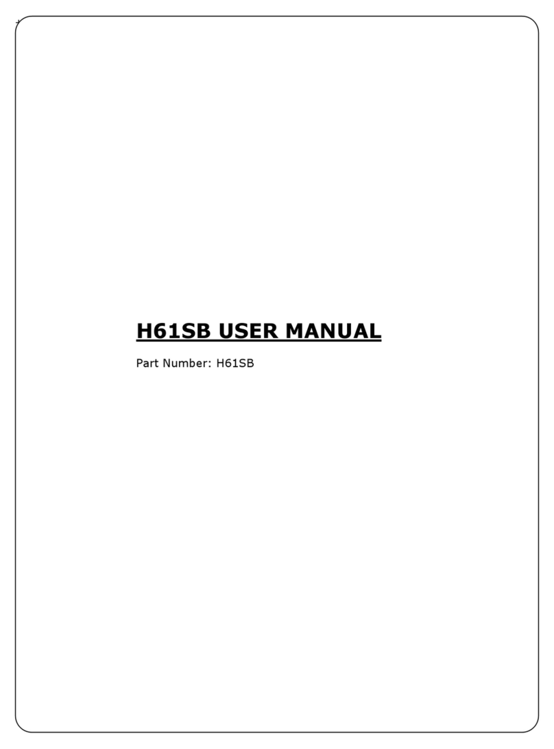 Corvalent H61SB User manual Corvalent H61SB User manual