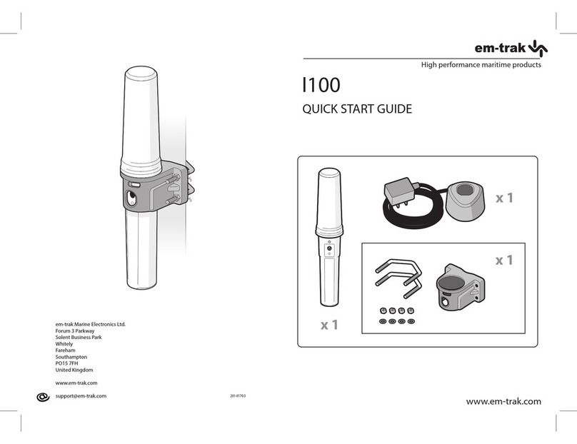 Em-Trak I100 quick start guide
