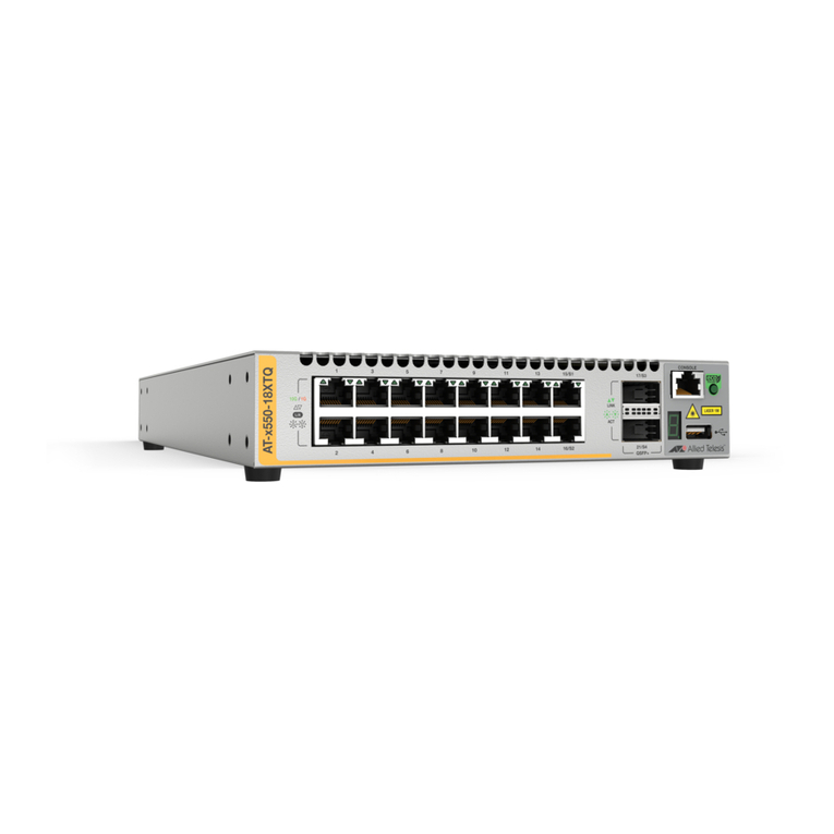 Allied Telesis AT-x550-18XTQ User manual Allied Telesis AT-x550-18XTQ User manual
