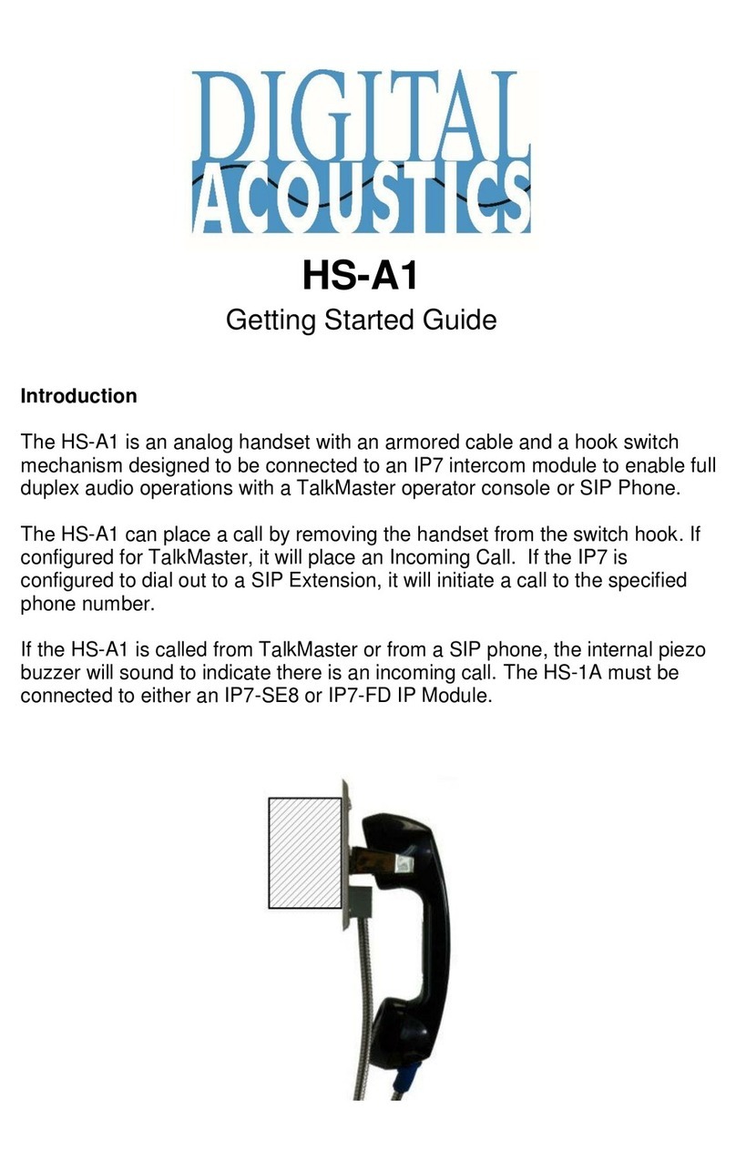 Digital Acoustics HS-A1 User manual
