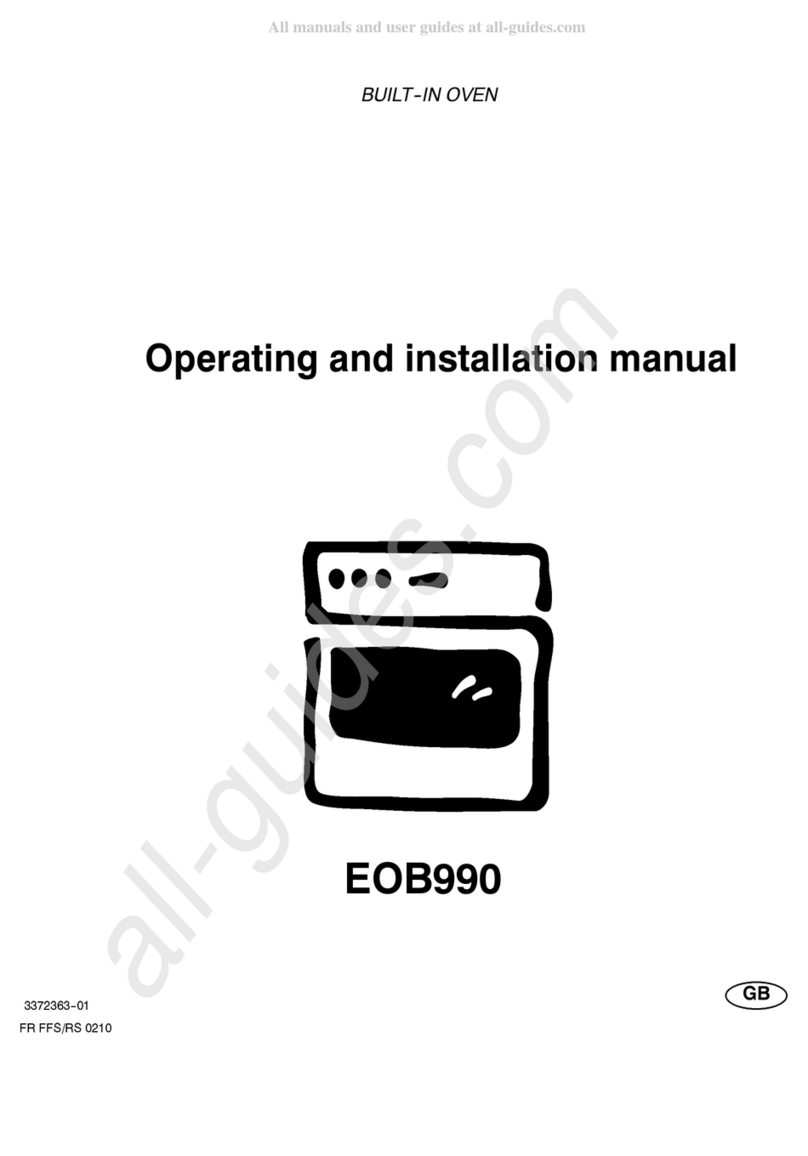 Electrolux EOB990 Specification sheet