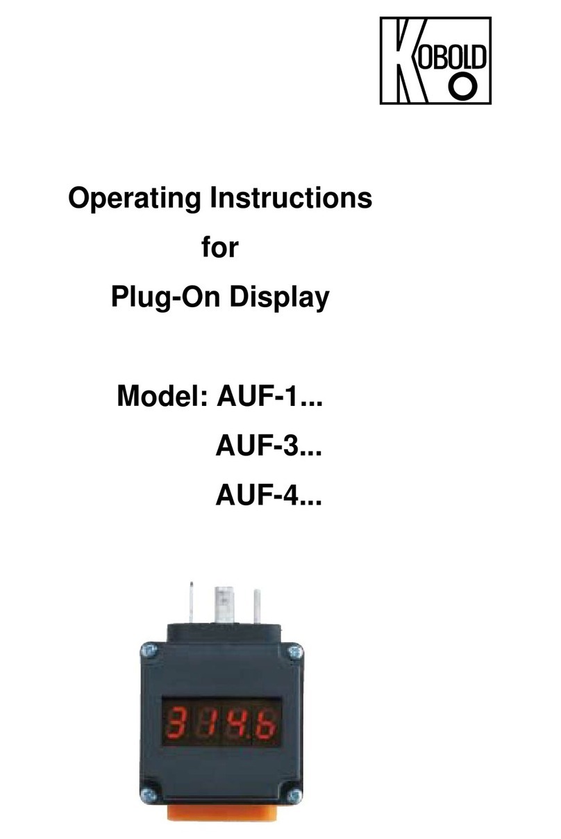 Kobold AUF-1 series User manual Kobold AUF-1 series User manual