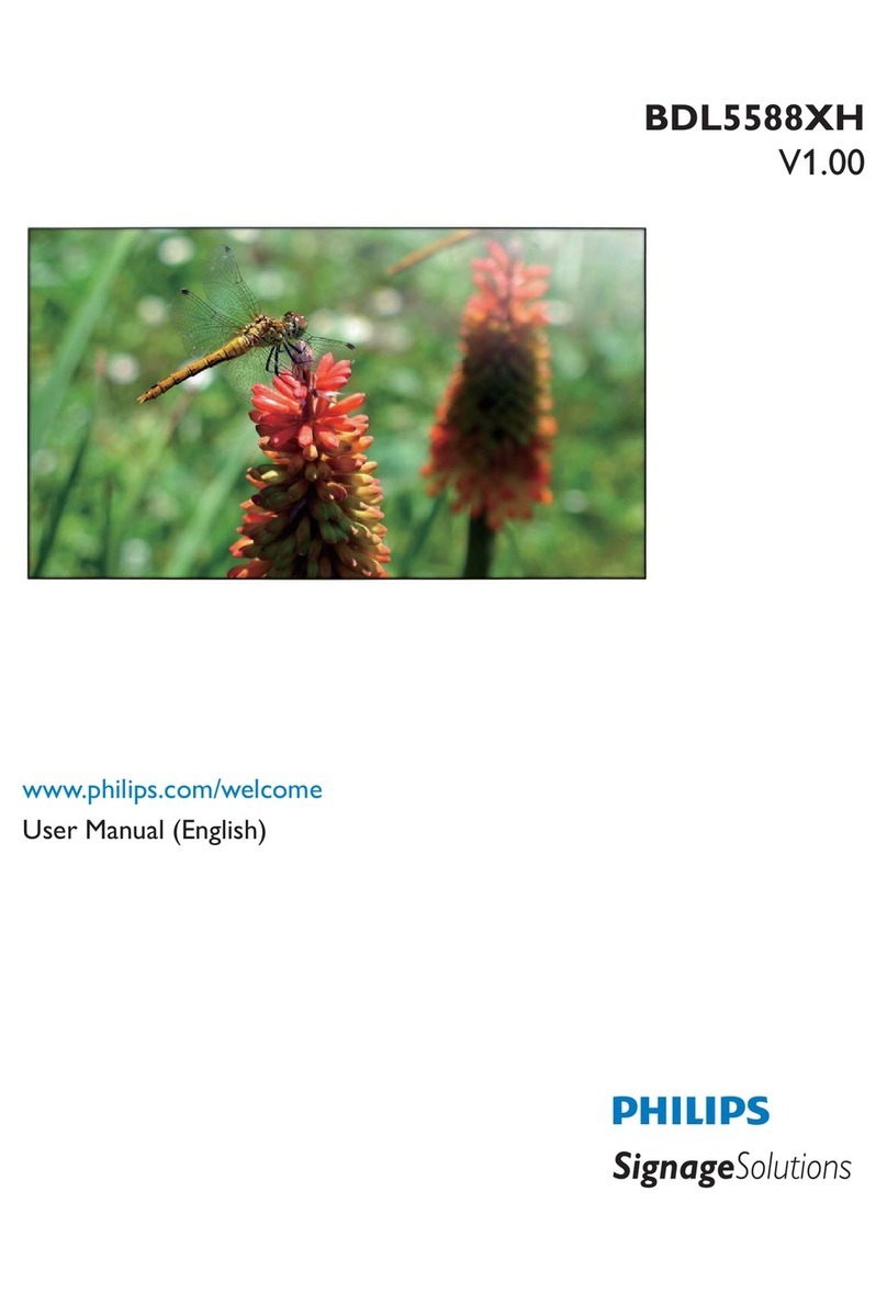 Philips Signage solution BDL5588XH User manual