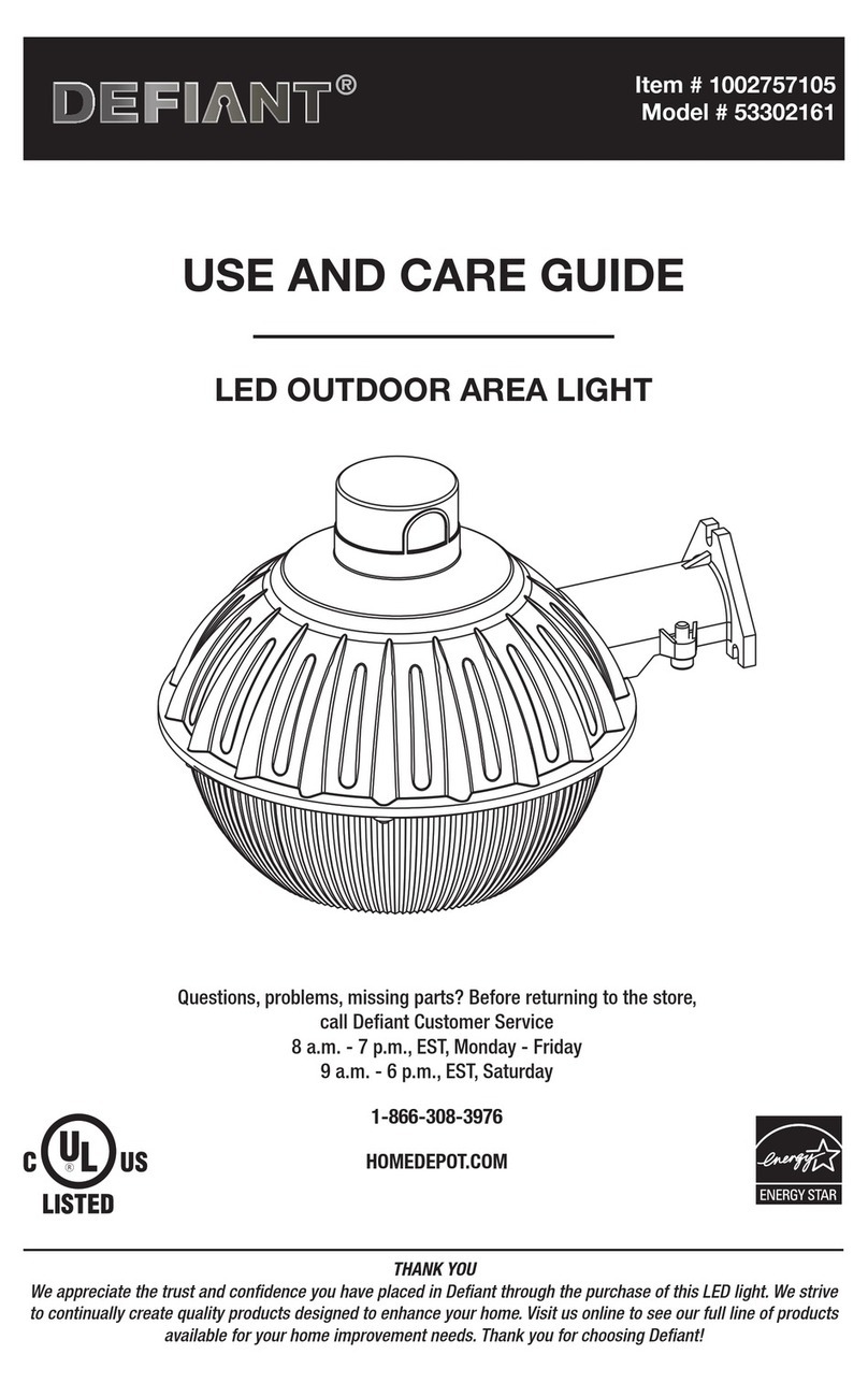 Defiant 53302161 Use and care guide