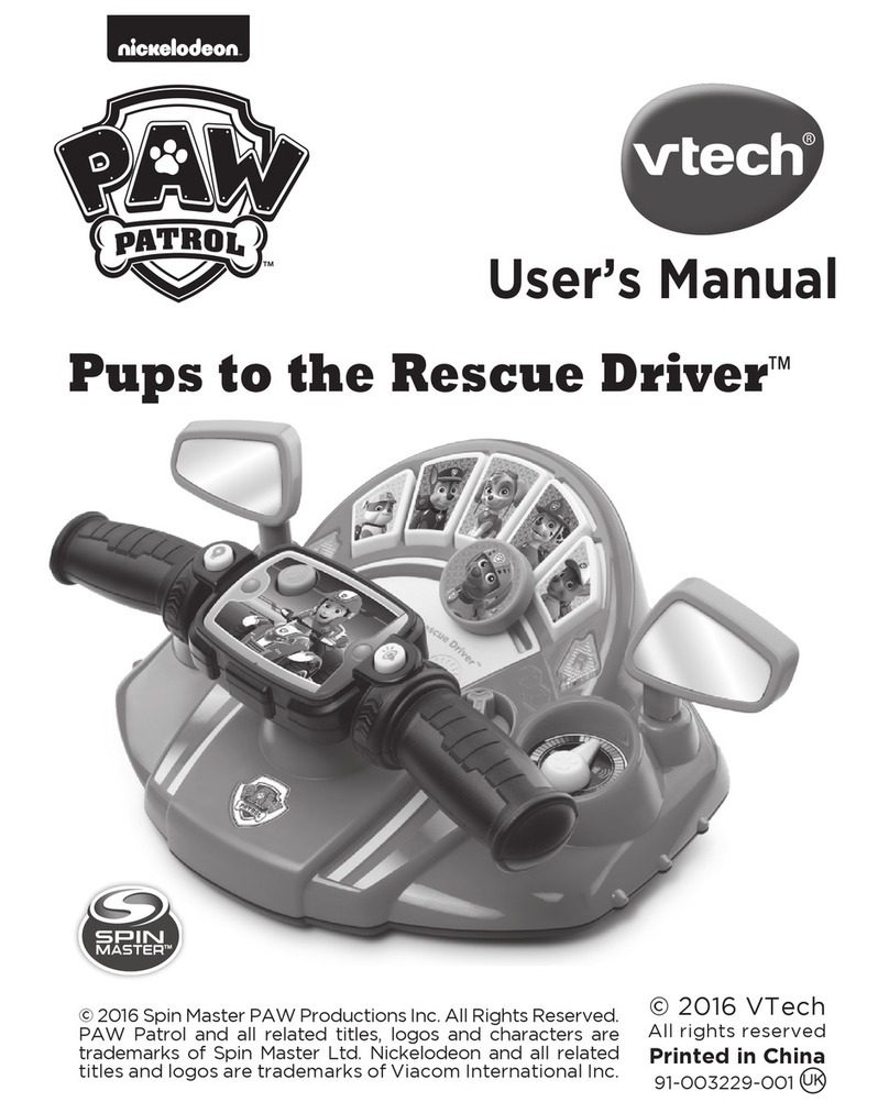 V-tech Pups to the Rescue Driver User manual