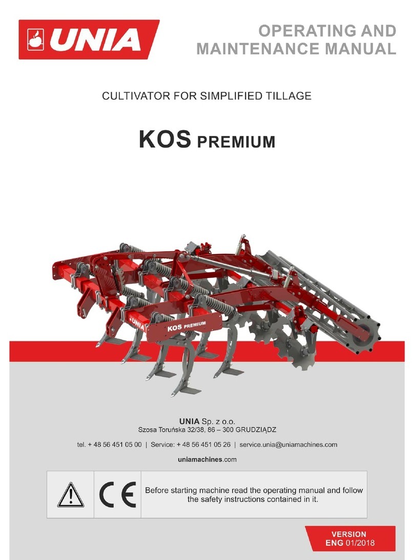 UNIA KOS Premium Operating instructions