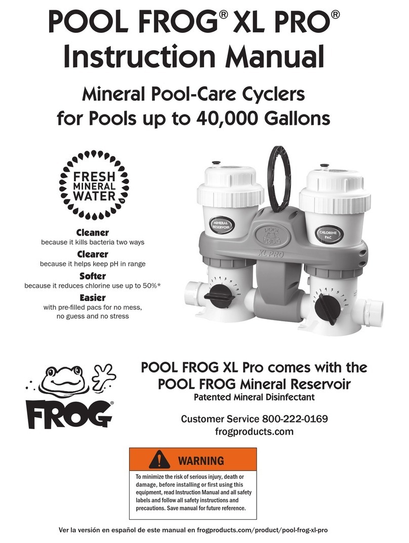 Pool Frog XL PRO instruction manual