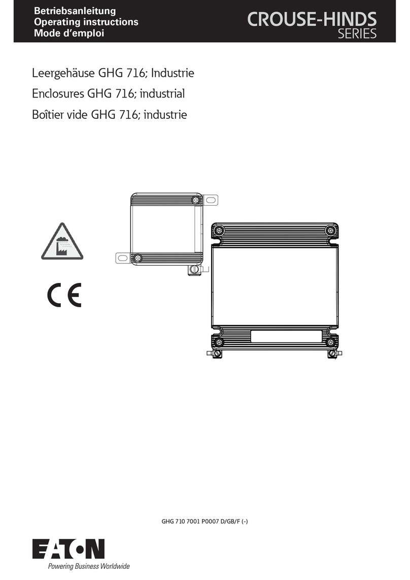 Eaton Crouse-hinds series operating instructions