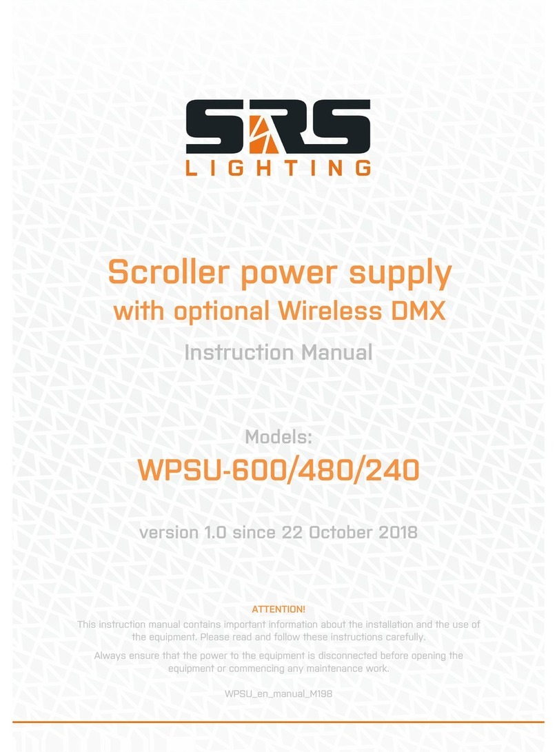 SRS Lighting WPSU-600 User manual